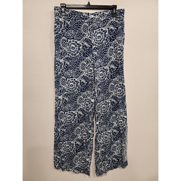 Anthropologie Pants - Maeve Anthropologie Anika Womens S Floral Wide Leg Palazzo Pants 27 Inseam